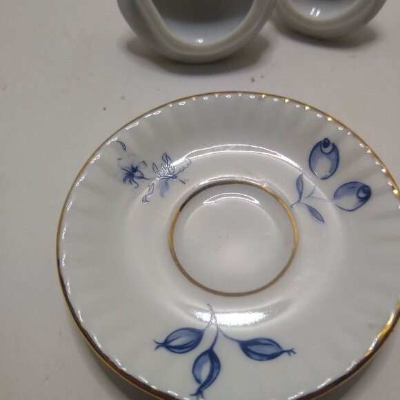 A Servre Decor Mini Tea Set 10 Piece Hand Painted Blue Gold. - Picture 13 of 14
